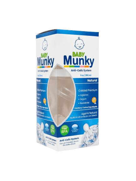 Tetero Baby Munky Anticólico - 9 onzas