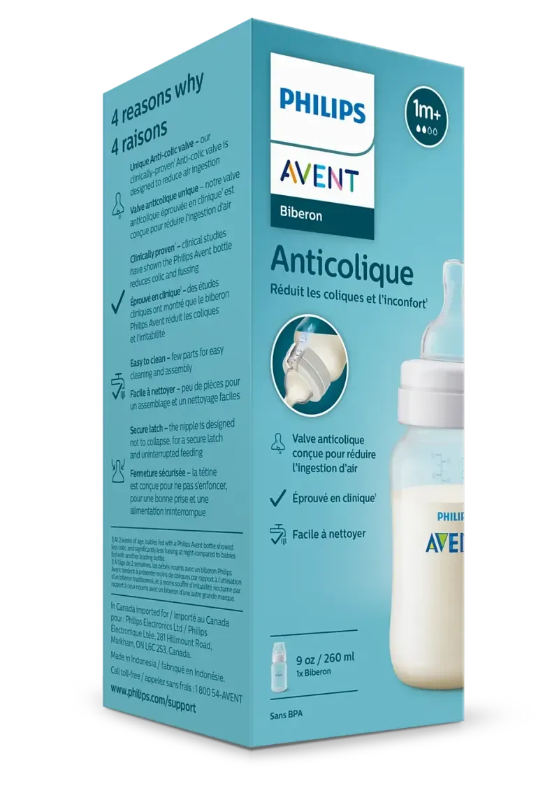 Biberón Anticólico x9 onzas marca Avent