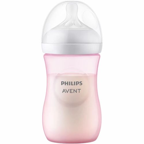 Biberón Avent Natural Respuesta Rosa 9Oz