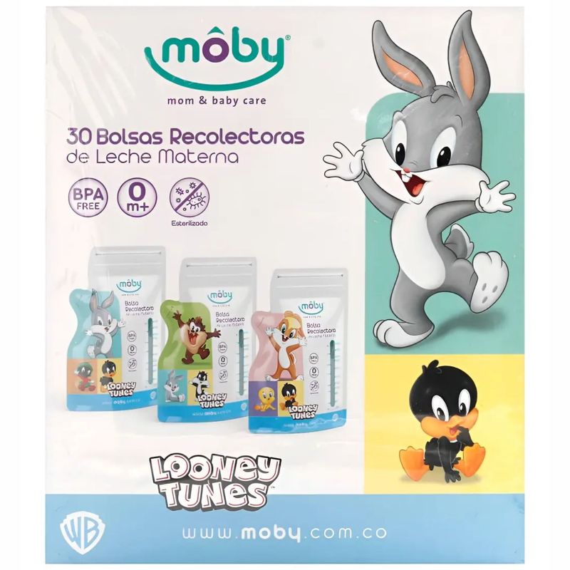 Bolsas Leche Materna Moby 30 Unidades