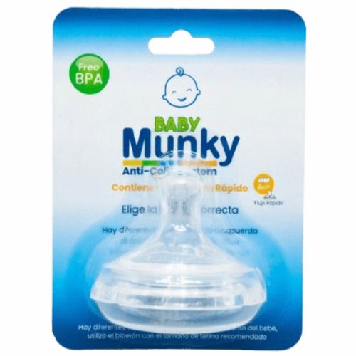 Tetina Baby Munky Flujo Medio - 3 meses