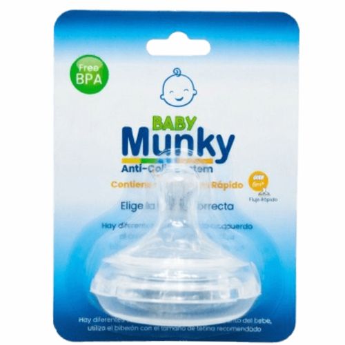 Tetina Baby Munky Flujo Rápido - 6 meses