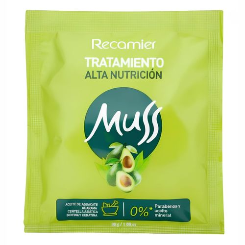 Tratamiento Capilar Muss Nutrición Frasco X 30 Gr Recamier