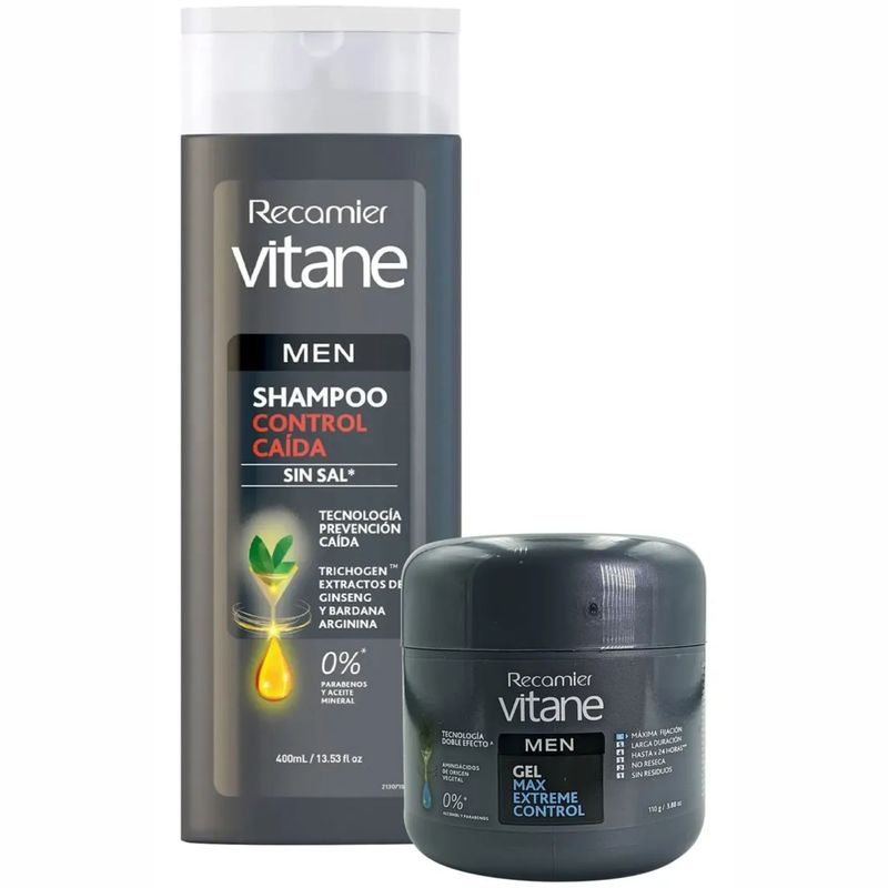 Champú Vitane Anticaspa Men 400ml + Gel 110ml