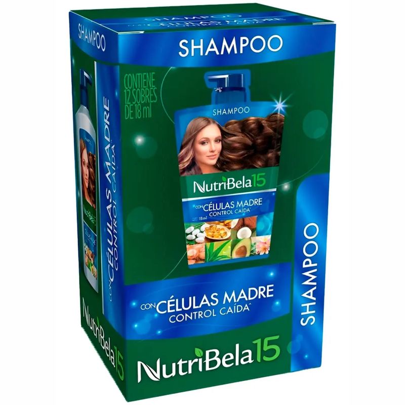 Shampoo Nutribela Células Madre 12x18 Ml