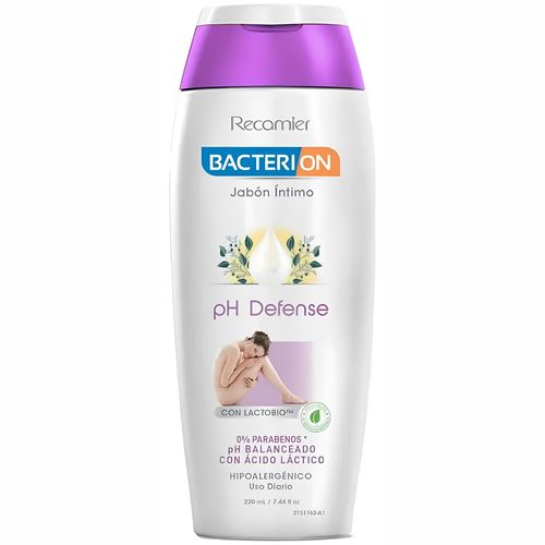 Jabón Intimo Bacterion Ph Neutro 220 Ml Recamier