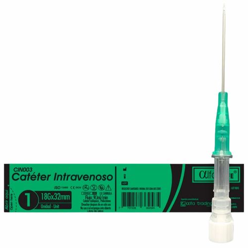 Cateter Intravenoso 18G X1 1/4 Alfa
