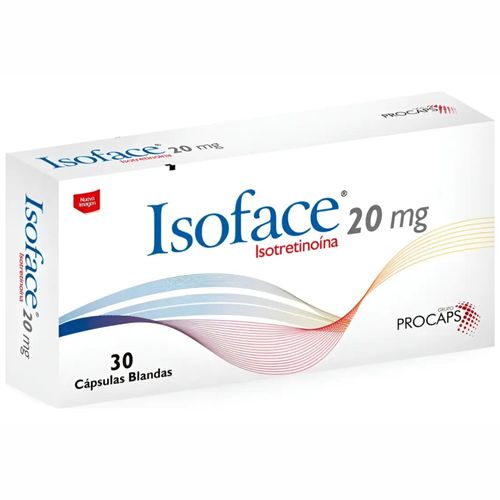 Isoface Isotretinoina 20 Mg Caja X 30 Cápsulas Procaps