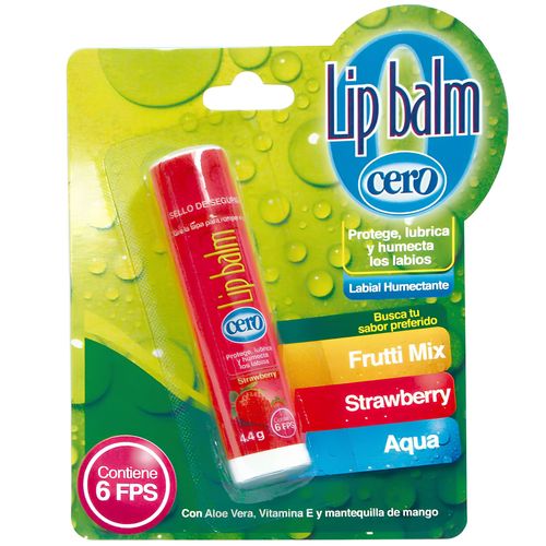 Labial Lip Balm Strawberry X 4,4 G Cero