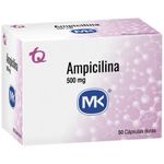 Ampicilina 500 mg MK - Caja X 50 Cápsulas