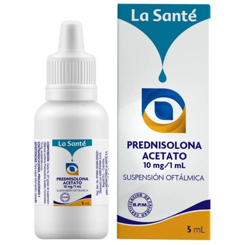 Prednisolona Acetato 10Mg/Ml Suspensión Oftálmica Frasco X 5 Ml La Santé