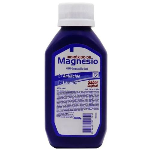 Leche De Magnesia Original Frasco X 120 Ml Coaspharma