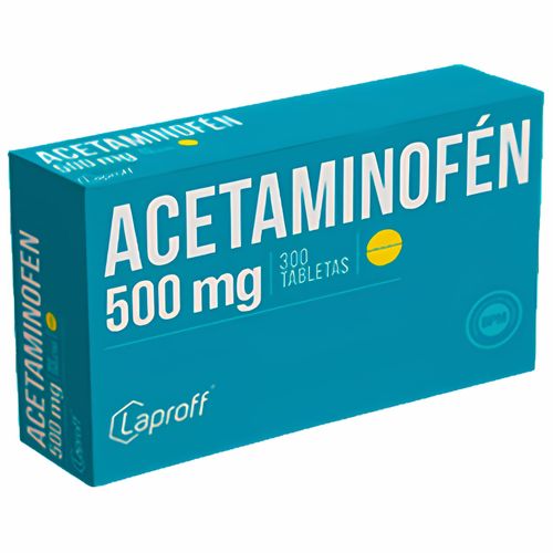 Acetaminofén 500 Mg Caja X 300 Tabletas Laproff