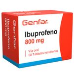 Ibuprofeno 800 Mg Caja X  50 Tabletas Genfar