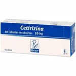 Cetirizina 10 Mg Caja X  10 Tabletas Reci