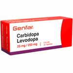 Carbidopa Levodopa 25/250 Mg x 30 Tabletas
