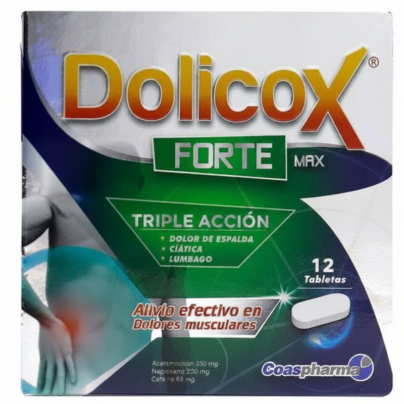 Dolicox Forte Max Caja X 12 Tabletas Coaspharma