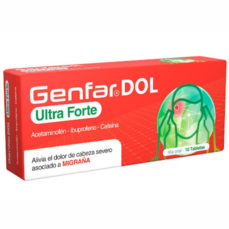 Genfardol Ultra Forte Caja X 10 Tabletas Genfar