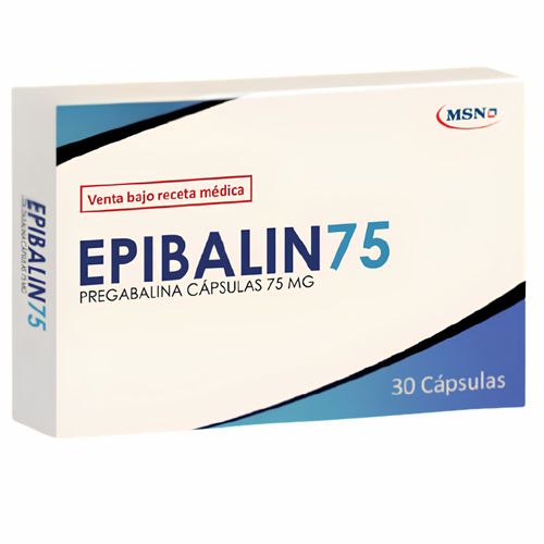 Epibalin Pregabalina 75 Mg Caja X 30 Cápsulas Msn