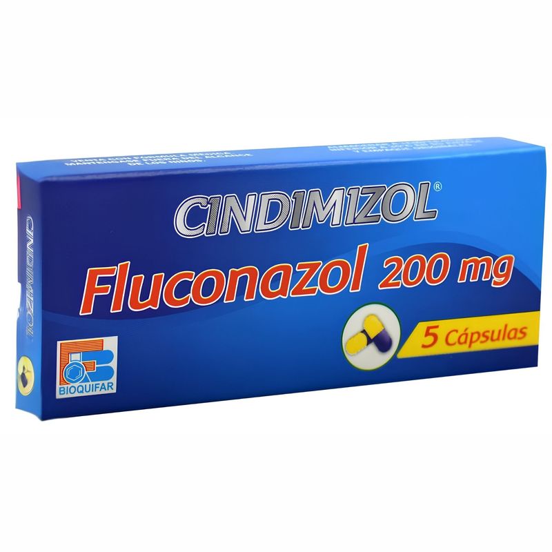 Cindimizol Fluconazol 200 mg 5 Cápsulas