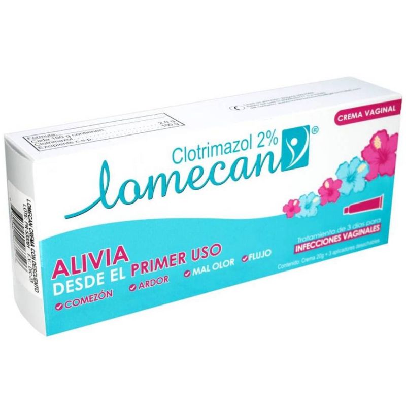 Lomecan Crema Vaginal Clotrimazol 15% Genomma