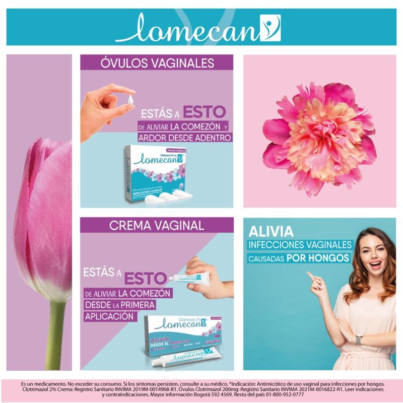 Lomecan Crema Vaginal Clotrimazol 15% Genomma