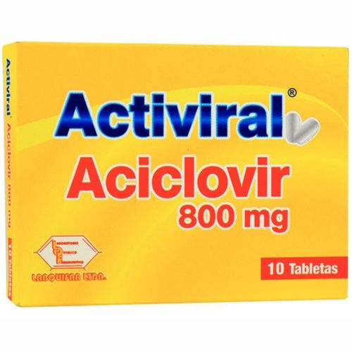 Activiral Aciclovir 800 Mg Caja X 10 Tabletas Labquifar