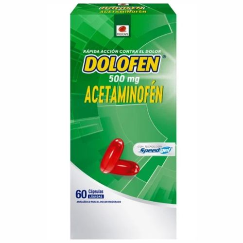 Dolofen Acetaminofén 500 Mg Caja X 60 Cápsulas Procaps