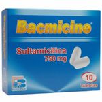 Bacmicine sultamicilina 750 mg 10 tabletas