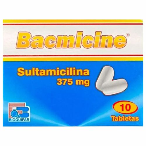 Bacmicine Sultamicilina 375 Mg Caja X 10 Tabletas Bioquifar