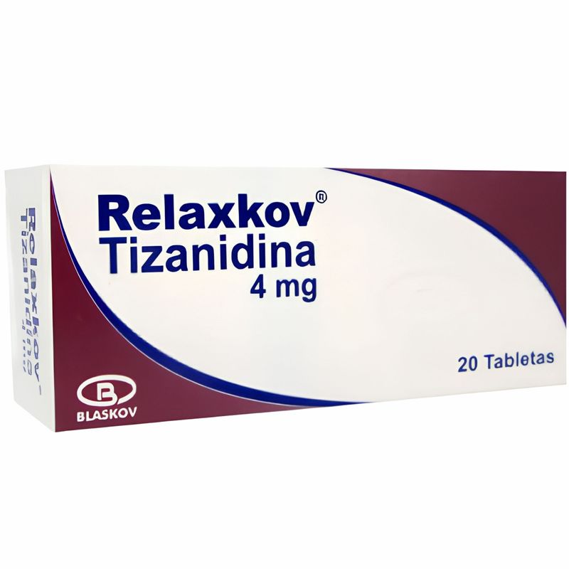 Relaxkov Tizanidina 4 Mg x 20 Tabletas