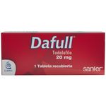 Dafull Tadalafilo 20 mg 1 Tableta Oral
