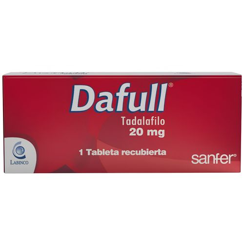 Dafull Tadalafilo 20 Mg Caja X 1 Tabletas Labinco