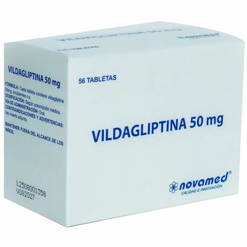 Vildagliptina 50mg Novamed - Caja x 56 tabletas