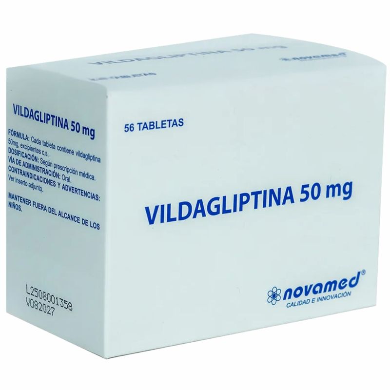 Vildagliptina 50mg Novamed - Caja x 56 tabletas