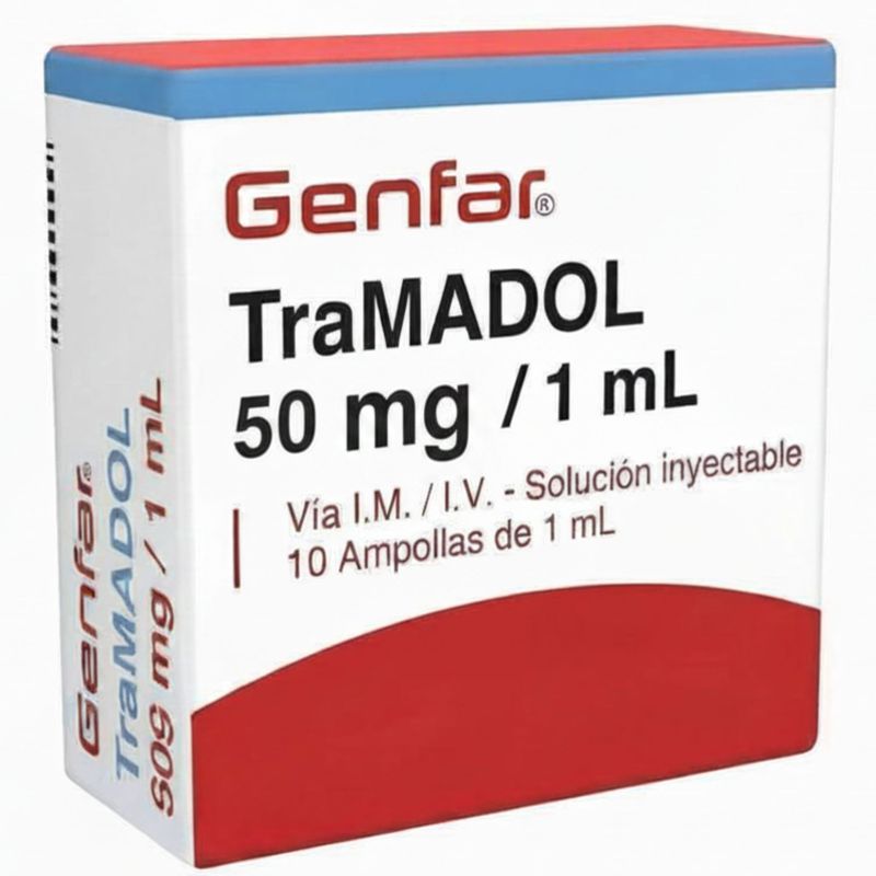 Tramadol 50 mg Inyectable 10 Ampollas