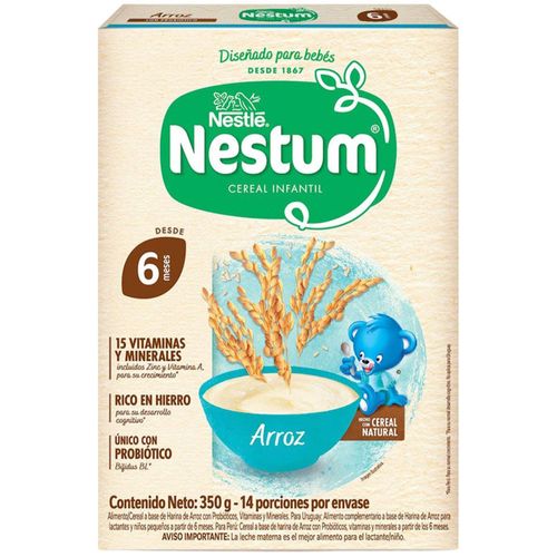 Cereal Infantil Nestum Arroz En Polvo Caja X 350 Gr Nestle