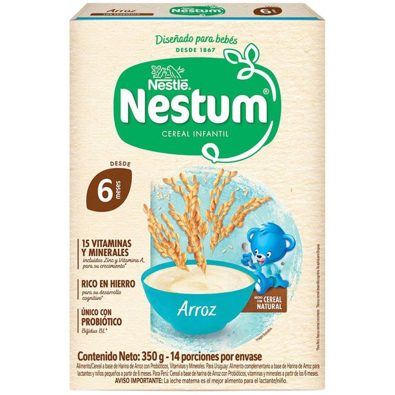 Cereal Infantil Nestum Arroz en Polvo 350 Gr