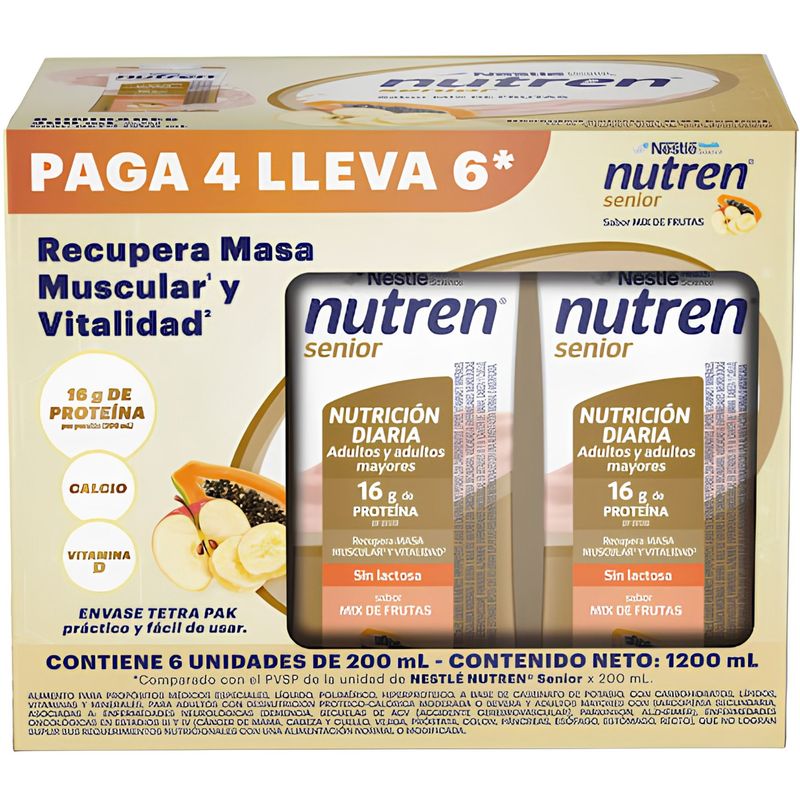 Nutren Senior Vainilla Lleve 6 x 200 Ml