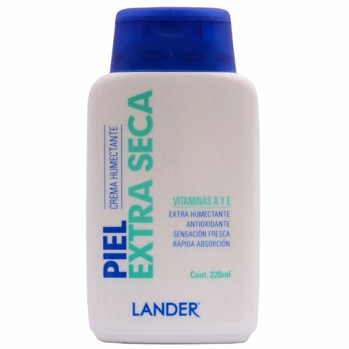 Crema Humectante Lander Nutritivo Para Piel Extra Seca Frasco X 220 Ml