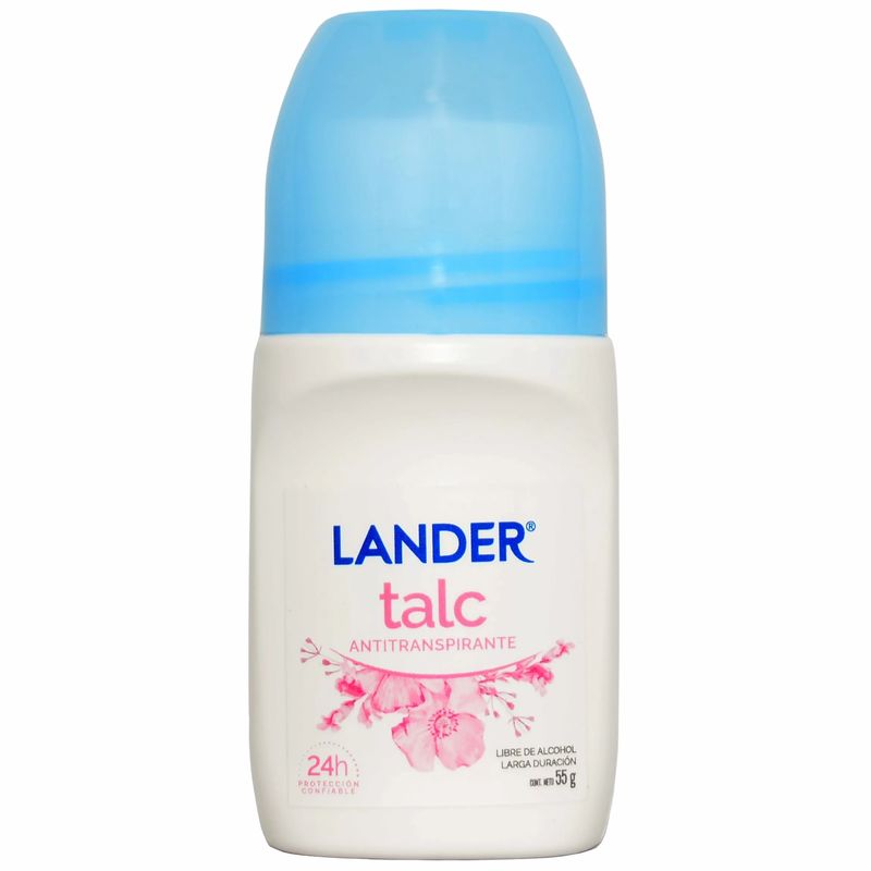 Desodorante Lander Rollon Talco Barra 55 Gr