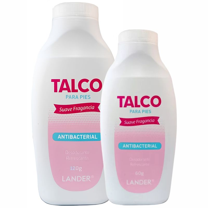 Lander mujer talco tarro 120 g más talco 60 g