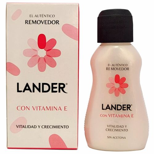 Removedor Esmalte Lander Con Vitamina Frasco X 35 Ml