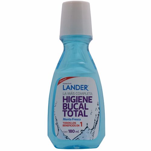 Enjuague Bucal Lander Menta Fresca Frasco X 180 Ml Lander