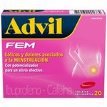 Advil Fem caja x20 tabletas analgésicas mujer