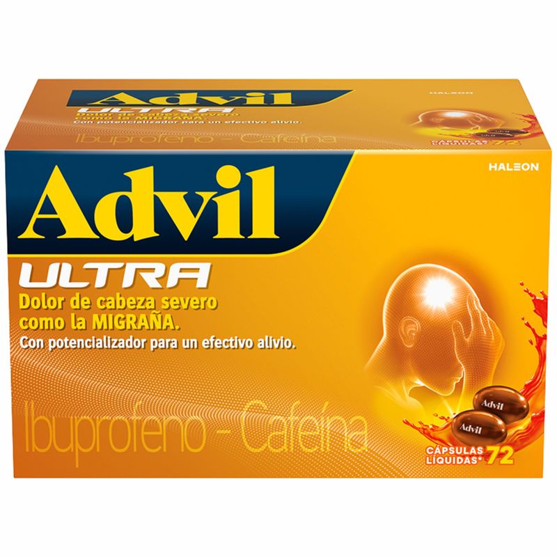 Advil Ultra caja x72 cápsulas acción prolongada