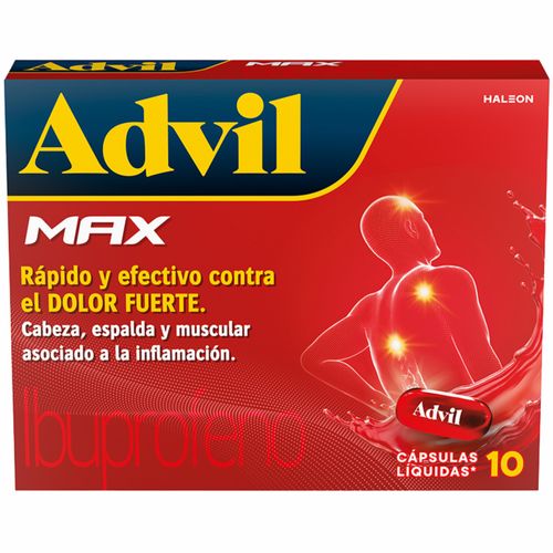Advil Max Caja X 10 Cápsulas Líquidas