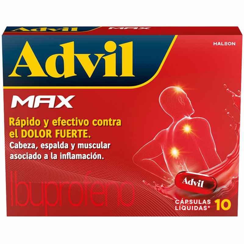 Advil Max Caja X 10 Cápsulas Líquidas