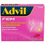 Advil Fem 400 Mg caja x10 tabletas orales