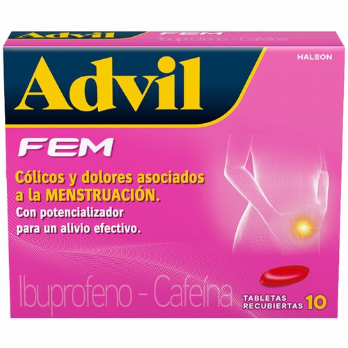Advil Fem 400 Mg Caja X 10 Tabletas